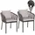 Proregal Gartenstuhl 75 x 55 x 55 cm anthrazit 2 St.
