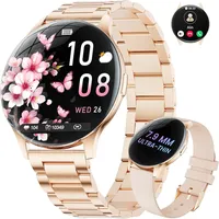 Smartwatch Damen Frauen mit Telefonfunktion Armbanduhr Sportuhr Fitnessuhr