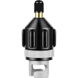 JeoPoom SUP Pumpenadapter, Kayak Adapter Ventil, Luftpumpe Adapter, Schlauchboot Ventiladapter, für Paddelboard Schlauchboot, SUP Board, Stand up Paddling Board(Schwarz)