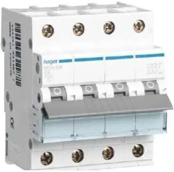 Miniature circuit breaker mcb 3p+n 6ka c-16a