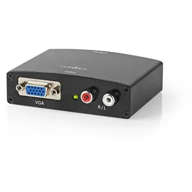 Nedis HDMI TM Converter VGA / 2X Cinch Buchse - HDMITM Ausgang - 1-Weg - 1080p - 1.65 Gbps - Aluminium - Anthrazit