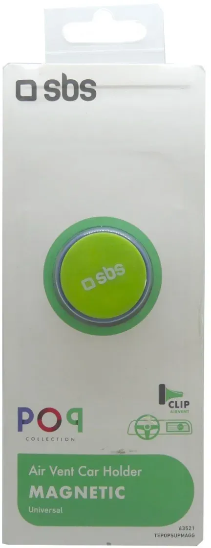 SBS Universal Auto Clip Lüftungsschlitz Magnet Smartphonehalterung grün