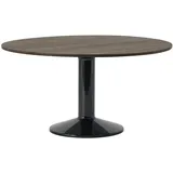 Muuto - Midst Esstisch, Ø 140 cm, Eiche dunkel geölt / schwarz