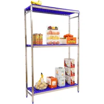 Simonrack Grundregal Edelstahl 1600x860x500 mm blau