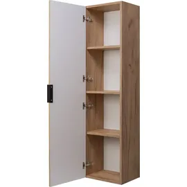 rodan fabryka mebli Rodan Badschrank Hochschrank 35 x 136 x 27 cm Gold Eiche Holz