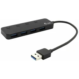 iTEC i-tec USB 3.0 Metal HUB 4 Port USB-A 5 GBit/s Schwarz I-TEC USB 3.0 4 Port
