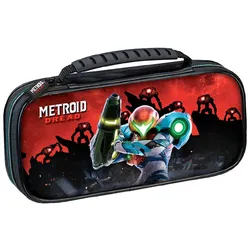 Nintendo Switch  Game Traveler Deluxe Travel Case - Metroid Dread (Schwarz)