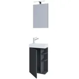 Möbel Kraft Lumia Badkombination 40 x 129 cm Anthrazit