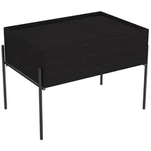 Vitra Waschtischunterschrank 1 Vollauszug 63 x 42 cm Schwarz-Eiche