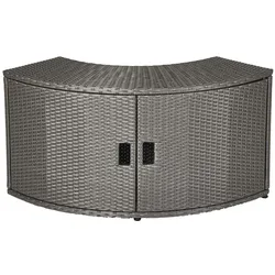 Rattanmöbel Aufblasbarer Whirlpool, Sideboard, Bubble Spa gerade