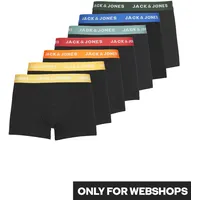 JACK & JONES Boxershorts 7er-Pack Basic Trunks Kurze Unterhosen Logo Print Design JACVITO SOLID