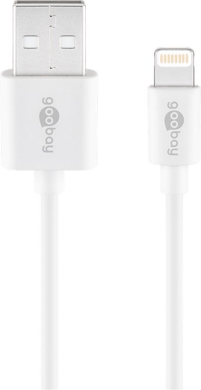 Goobay Goobay Lightning USB Lade- und Synchronisationskabel (1 m, USB 2.0), USB Kabel
