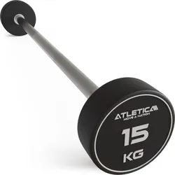 Langhantel | Kompakt | 15kg | 90 cm Innenmaß | Einzeln schwarz No Size