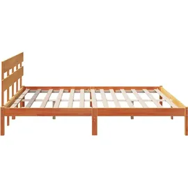 vidaXL Bettgestell Braun 180 x 200 cm Massivholz Kiefer