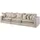 Massivmoebel24 Sofa 3-sitzer 341x117x90 beige Sylt