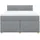 vidaXL Boxspringbett 140 x 200 cm Hellgrau