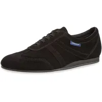 Diamant Herren Tanzschuhe 133-426-001-V - Veloursleder Schwarz - Extra Weit - 2,5 cm Keil-Absatz - VarioSpin - UK 11,5