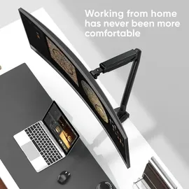 ONKRON Monitorhalterung G100-B für VESA TFT, Tisch-Befestigung, schwarz