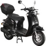 Alpha Motors Mofaroller Venus 50 ccm 25 km/h, EURO 5 schwarz inkl. Topcase - Schwarz
