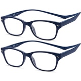 NEW VISION Lesebrille 2 pack, Magnet Lesebrille, Lesebrillen Herren, Klassischer Stil Lesebrille NV3282 mit Magnetverschluss Hinten, Lesehilfe für Damen Herren (BB, 1.5)