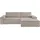 OTTO home Eckcouch Cord 2-Sitzer Grau