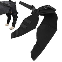 Jeanoko Elastische Hundekniestütze Verstellbare Kniepolster für Haustiere Starke Stabilität Schutz der Hinterbeine für Hunde zur Wiederherstellung von verletzten oder erkrankten Beinen für Hunde(M)