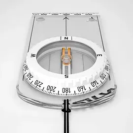 Silva Spike Jet Classic Kompass - Clear / White - One Size
