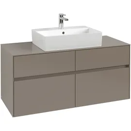 Villeroy & Boch Collaro Waschtischunterschrank C128B0AF 120x54,8x50cm, Waschtisch mittig, LED-Beleuchtung 8,8 W, soft green