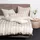 JANINE Interlock Jersey Gestreift Beige 80 x 80 cm