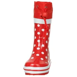 Playshoes Gummistiefel Rot/Punkte 32,5