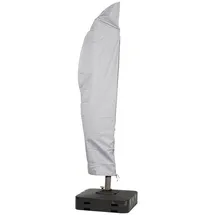 mehr Garten Abdeckung für Ampelschirm Gestell Gebogen 270 x 40/84/60 cm Kunststoff Grau