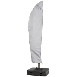mehr Garten Abdeckung für Ampelschirm Gestell Gebogen 270 x 40/84/60 cm Kunststoff Grau