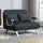 Homcom Schlafcouch Polyester 2-Sitzer Schwarz