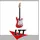 Dimavery J-400 E-Gitarre ST rot, 3/4