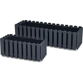 Prosperplast Balkonpflanzenhalter Boardee Fence W 58 cm grau
