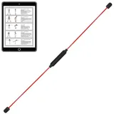 Best Sporting Swingstick Rot (2-St), Gymnastikstab mit Anleitung für 16 Übungen