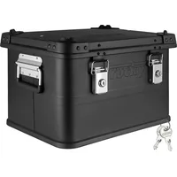 Trucky Aluminium Box mit Deckel Schwarz Alu Kiste Box