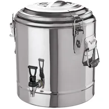 GVK ECO Doppelwandiger Thermogetränkebehälter silber 35 l