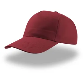 Atlantis Unisex 5-Panel Baseball Kappe 'Start Five' Klassische Cap STFV burgundy one size