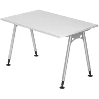 Bümö Schreibtisch Weiß, Nachbildung, Rechteckig, 120x72x80 cm, FSC Mix,