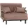 MCW Schlafsessel MCW-K29 Chenille 190 x 100 x 0 cm Braun mit Kissen