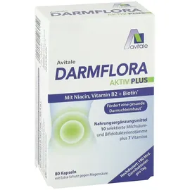 Avitale DARMFLORA Aktiv Plus 100 Mrd.Bakterien+7 Vitamine 80 St