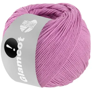 Lana Grossa Glamcot | Zart glänzende, multifile Baumwoll-Viskosemischung | Handstrickgarn aus 60% Lyocell (Tencel TM) & 40% Baumwolle | 50g Wolle zum Stricken & Häkeln | 155m Garn FB 8