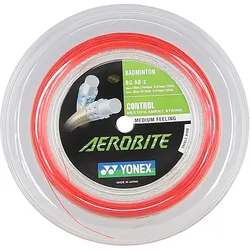 Yonex Badmintonsaite Aerobite Hybrid 0.61/0.67 weiss/rot 200m Rolle