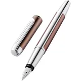 Pelikan Pura P40, Mokka, Silber, Medium, Beidhändig, Deutschland, Geschenkbox, 1 Stück(e)