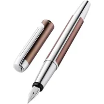 Pelikan Pura P40, Mokka, Silber, Medium, Beidhändig, Deutschland, Geschenkbox, 1 Stück(e)