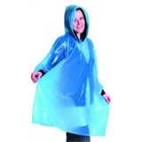 axentia Regenponcho Regenponcho blau/transparent, mit Kapuze 291518 (1-St)