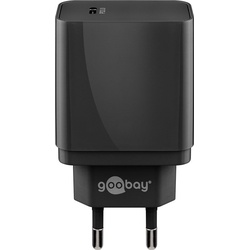 Goobay USB-CTM PD (Power Delivery) Schnellladegerät (25W) schwarz - geeignet für Geräte mit USB-CTM (Power Delivery) wie z.B. Samsung Galaxy S21, S20