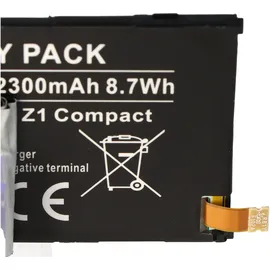AccuCell Akku passend für den Sony XPERIA Z1 Compact Akku 1274-3419.1, 1ICP4/53/88, LIS1529ERPC