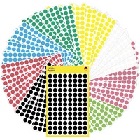 Zweckform AVERY Zweckform Klebepunkte 59994 schwarz, blau, grün, gelb, weiß, leuchtrot, leuchtgrün Ø 8,0 mm